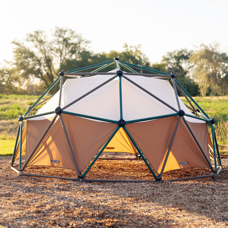 Lifetime Climbing Dome, Sea Green/Tan, 152cm H x 10cm W x 10cm D