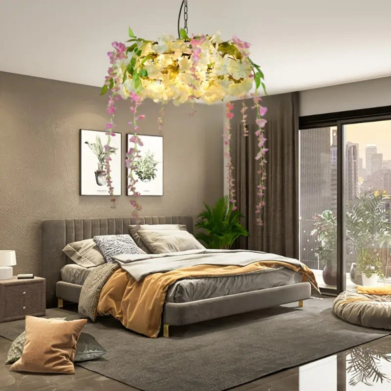 Luminaire suspendu pour plante 21 pouces, lumière de salon, îlot de cuisine noir
