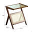 Rattan Nightstand Side Table, Bamboo Accent Bedside Tables