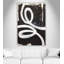 White Swirly Swirls 1 Piece Floater Frame Wall Art on Canvas-2018208823-2018208820