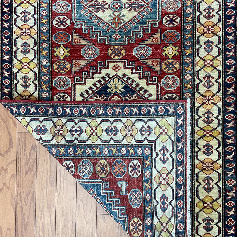  Handmade Kazak Wool Rug