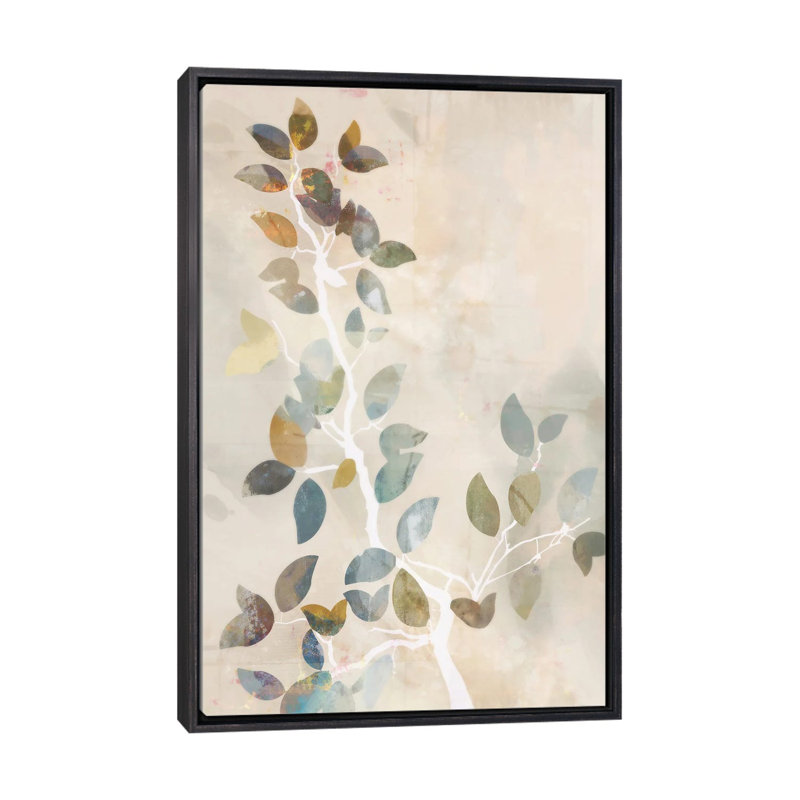 Toile d'érable I - reproduction d'art murale - toile encadrée, Noir patiné, 40" H x 26" W