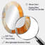 Glam Orange Beige Collage IV - Grand miroir mural ovale sur métal-1723816874