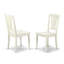 L'ensemble de mobilier de salle à manger 3 pièces contient une table carrée et 2 chaises en bois, lin blanc