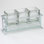 Silver Iron Iced Glass Jar Display - 5" Height