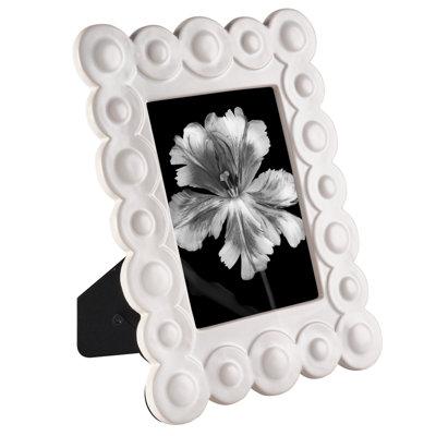 Cadre photo Mikasa circulaire texturé pour photo 5 x 7 pouces