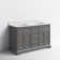 Currahee 54'' Free-standing Double Bathroom Vanity with Engineered Stone Vanity Top