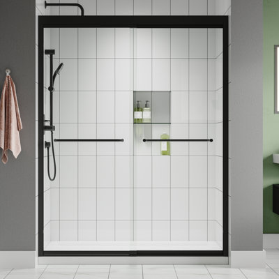 60'' - W x 58'' H Door Frameless Shower Door with