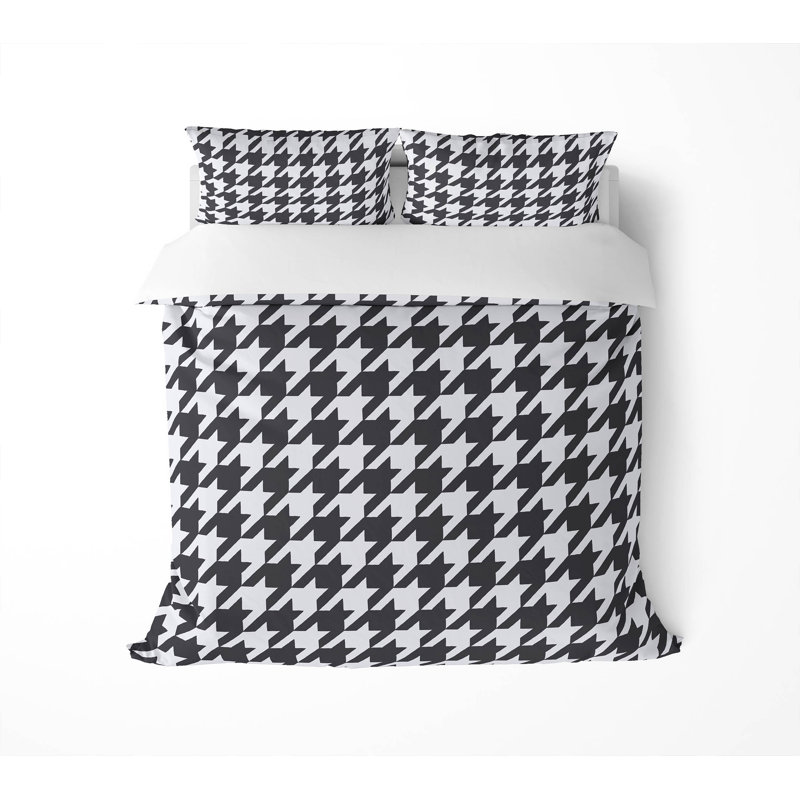 Send In The Hounds 3- Piece Decorative Lightweight Comforter Set, Charcoal, Queen Comforter + 2 Standard Pillowcases