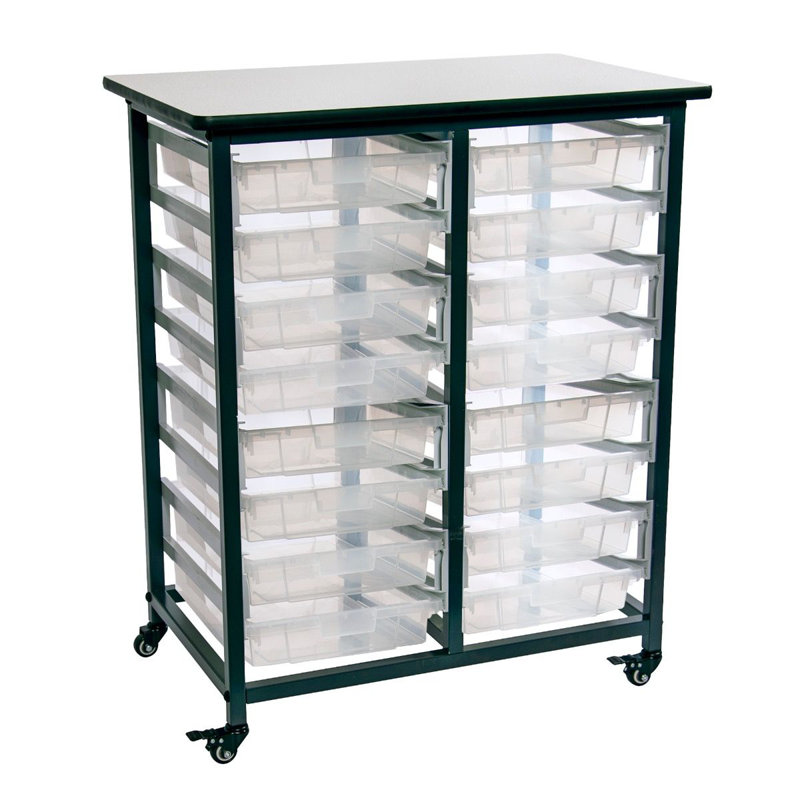 Commode de rangement 16 tiroirs, Transparent