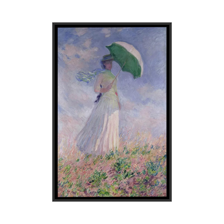 Woman with A Parasol Claude Monet Painting Art Handbag