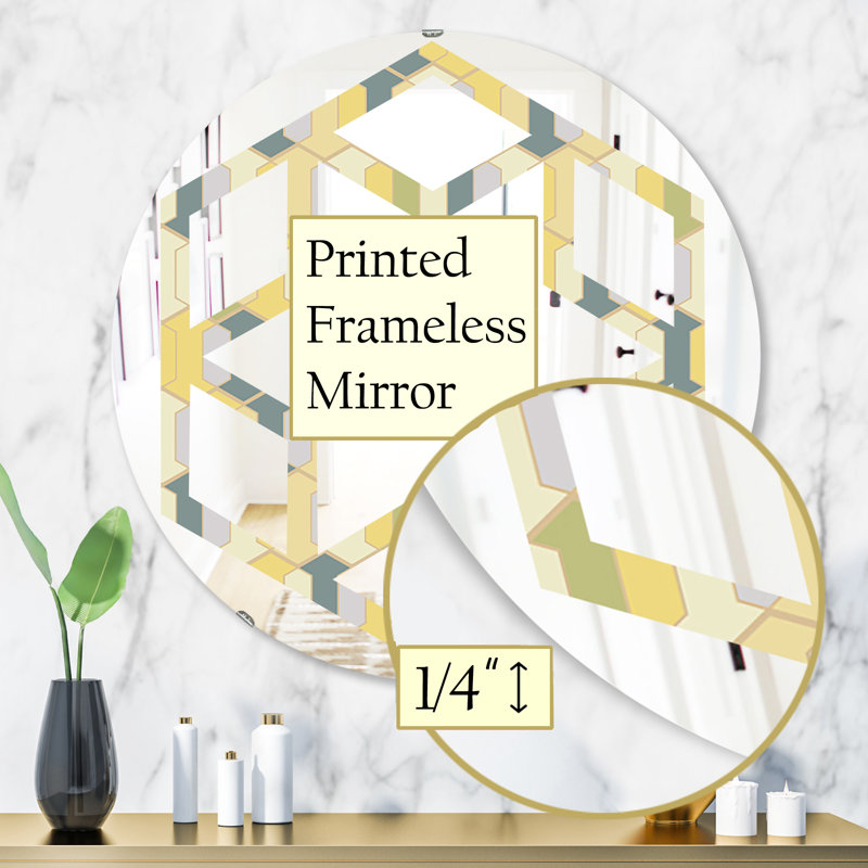 Miroir mural éclectique Space Foliage III, H 31,5 po x l po