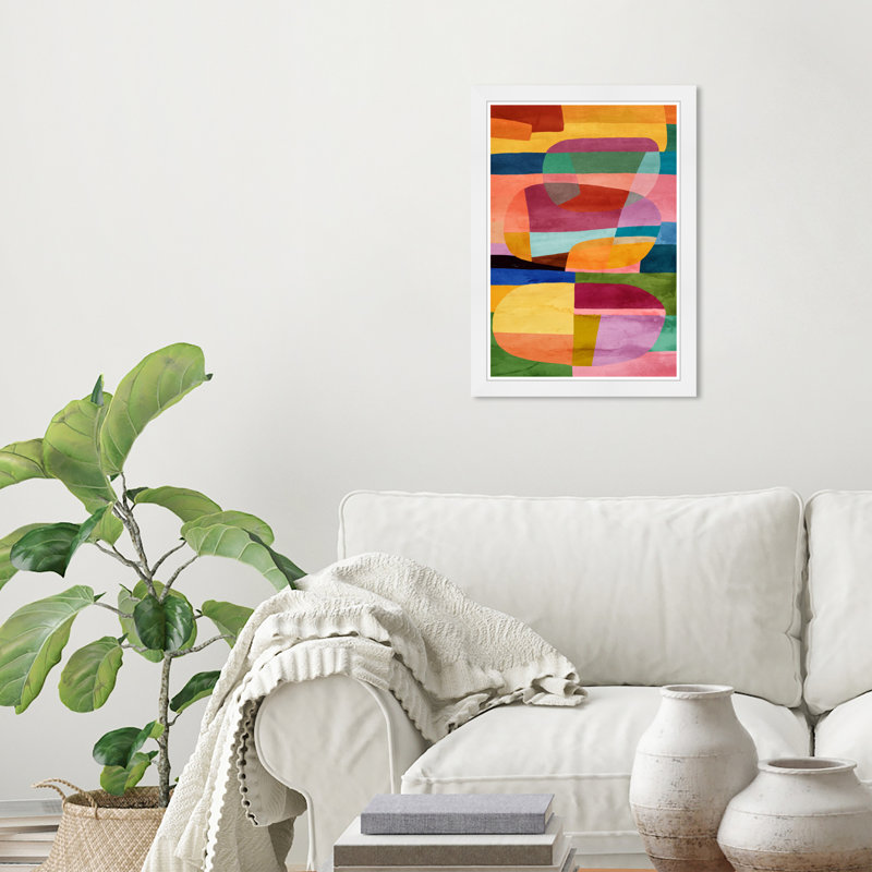 Débordement de couleur, Cadre blanc