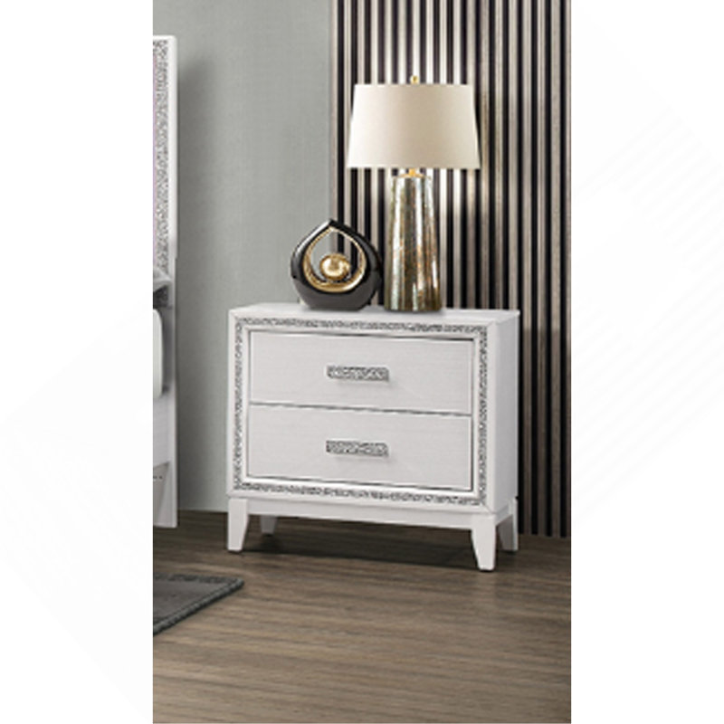 Table de chevet blanche
