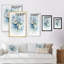 Deux tulipes blanches et bleues - reproduction sur toile-464167201-464167262