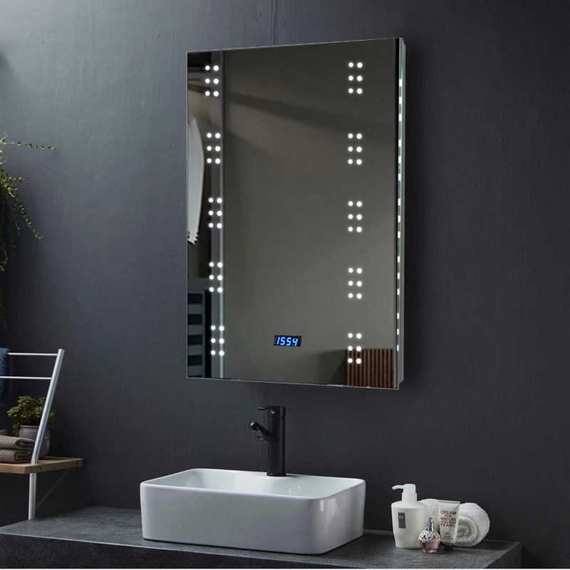 Maia Glass Rectangle Wall Mirror