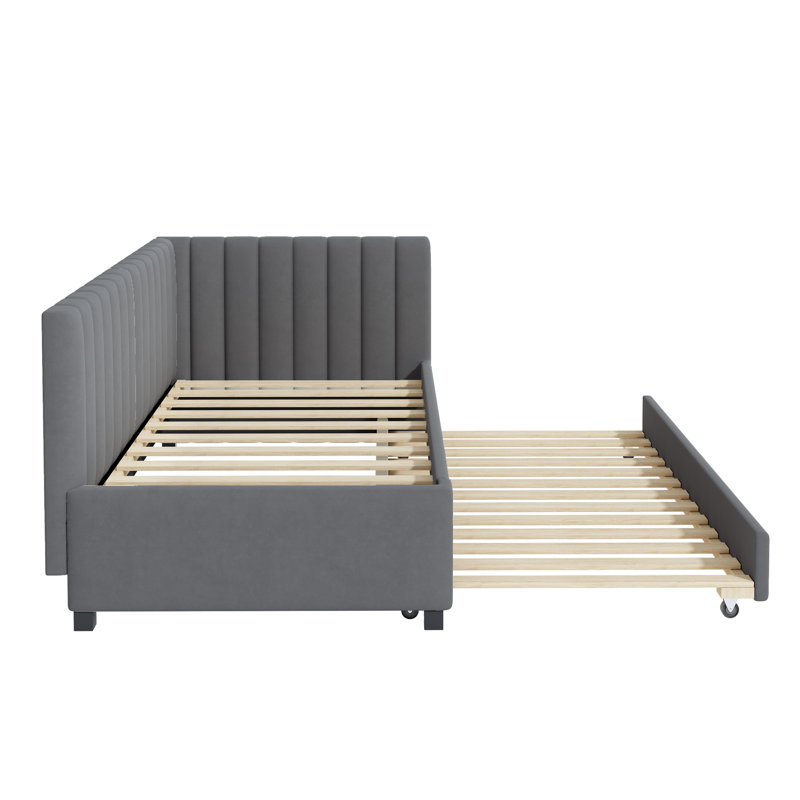 Allicen Upholstered Daybed, Grey