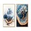 Fleur de cerisier doré, jardin d'hiver, beauté I - Collection d'art floral sur toile 2 pièces-574854348-574854358