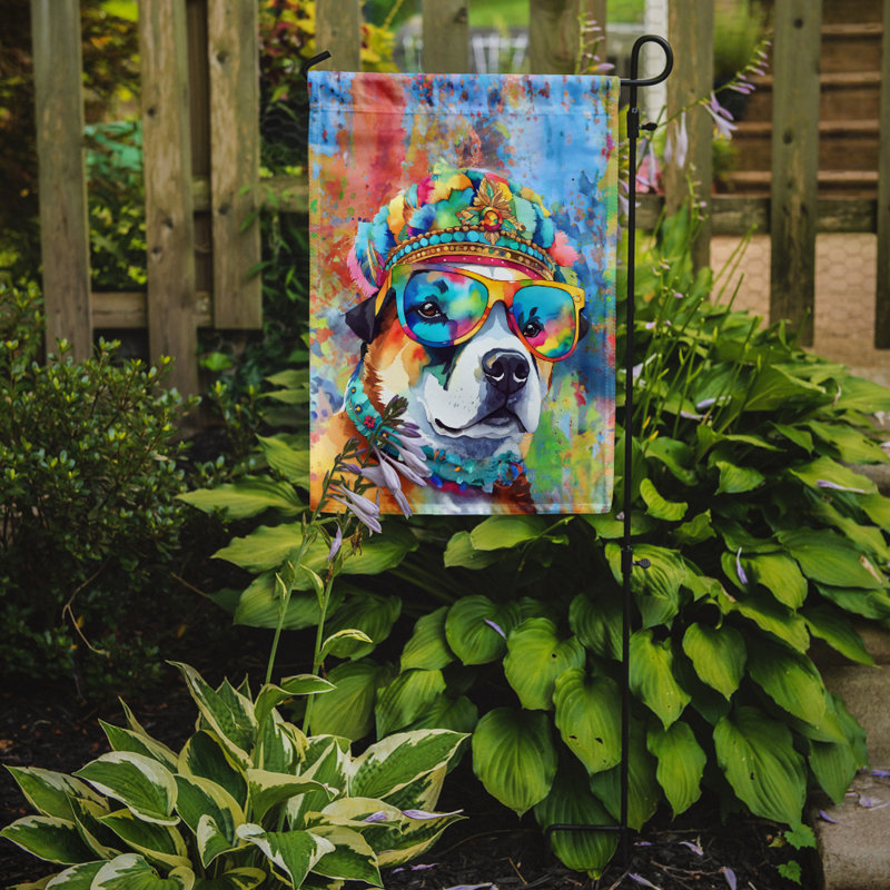 Drapeau de jardin Hippie Dawg, Akita