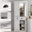 71" Kitchen Cabinet With Motion Sensor Lighting - 6 Door Shelves, Drawer, 4 Adjustable Shelves White Aspect Tall , For Intriguing Living, Dining Settings