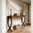 Rustic Entryway Console Table with Farmhouse Charm