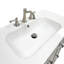 Meuble-lavabo simple 40 po - Finition gris clair avec comptoir en céramique blanche-534626105-534626108