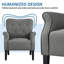 Canapé simple rembourré capitonné avec accoudoirs et pieds en bois 29 po Azani-924961107