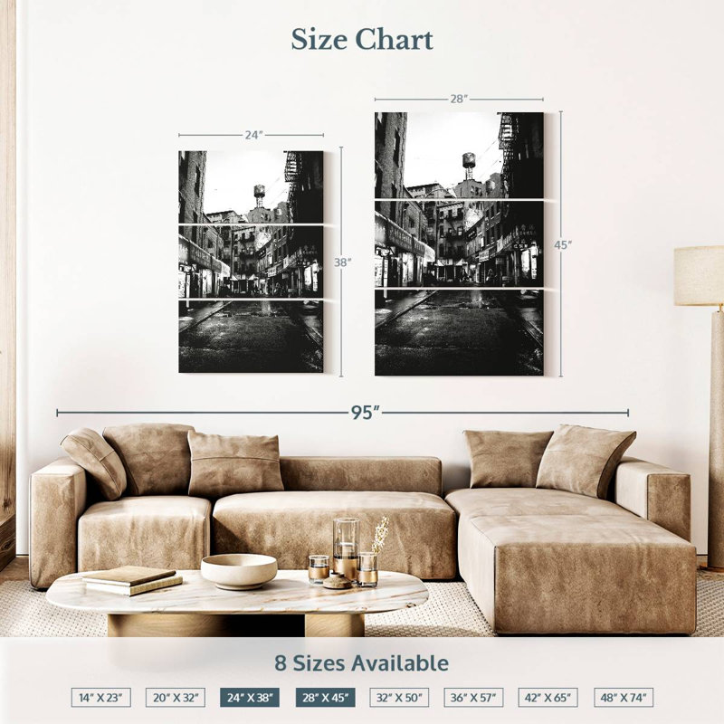 Sirci Doyers Street - monochrome, H 38 po x l 24 po