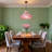 Tiffany Style Floral Hanging Lighting ,singe Head Stained Glass Pendant Light Fixture For Dining Room