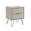 Rothley 2 Drawer Solid Wood Bedside Table-1043390907