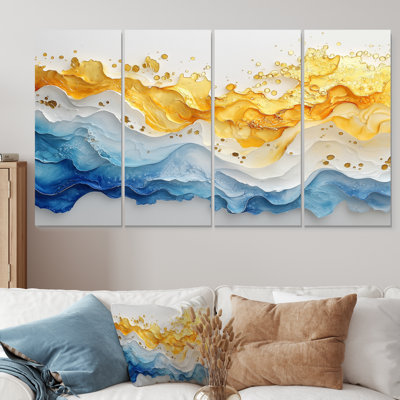 Normunds - art mural vagues côtières - art mural nautique sur toile