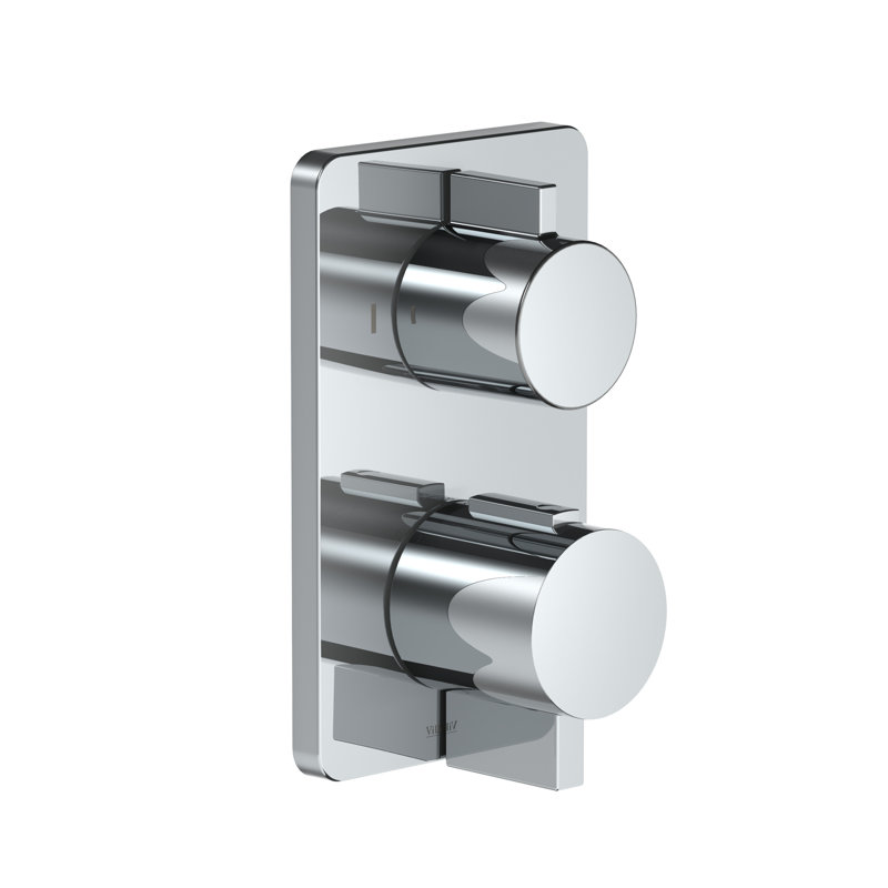 Cult Double Concealed Thermostatic Shower Valve, Two Function