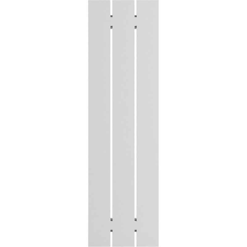 Volets en PVC True Fit à trois planches espacées, Sans finition, H 80 po x l 17,125 po x P 0,625 po