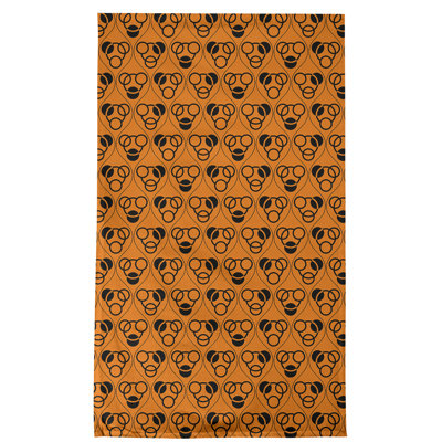 Serviette de thé à cercles et vagues fêtes