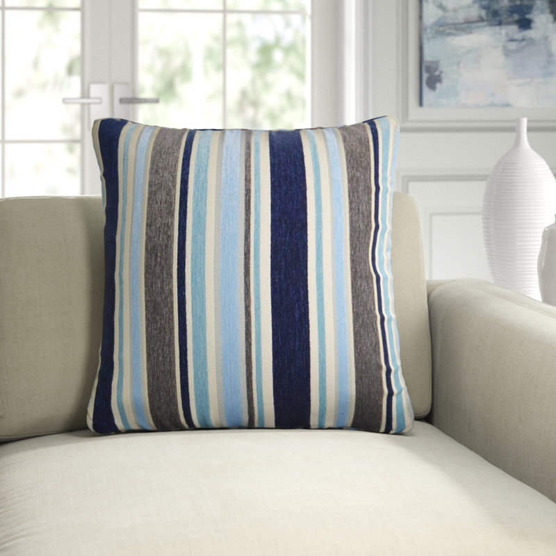 Oliver Pillow Cover & Insert, Blue, Square 20"
