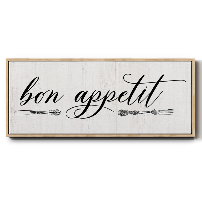Bon appétit - Toile encadrée, H 12 po x l 30 po