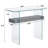 Tempered Glass Console Table with Shelf-1934271971-1905166807
