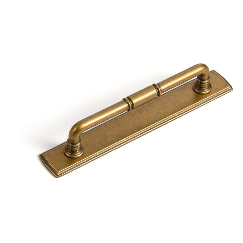 Poignée de tiroir décorative ornée （Style G011 Pull, 5", Laiton antique