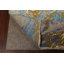 Tapis ivoire noué à la main de conception unique 9 pi 2 po x 12 pi 1 po New Age