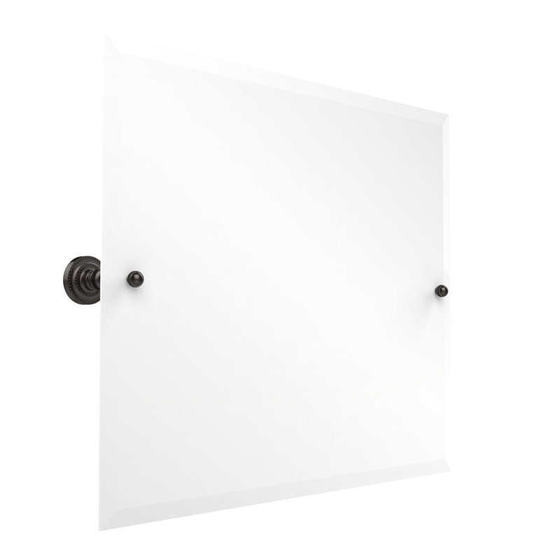 Miroir rectangulaire inclinable 21 "x 26" Dottingham, Bronze huilé, 21" H x 26" W