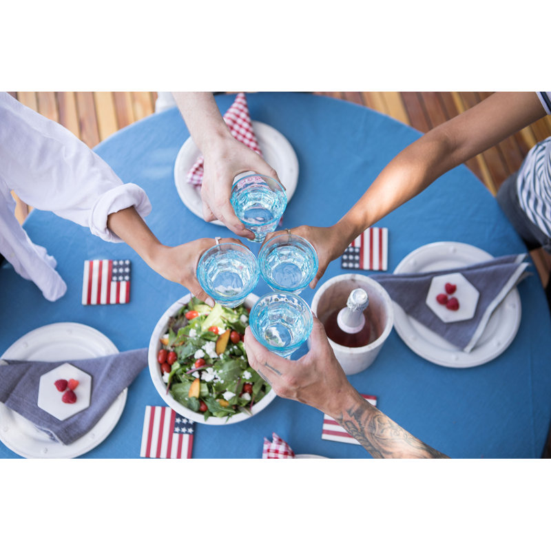 Bistro 8 oz. Glass Every Day Glasses, Blue