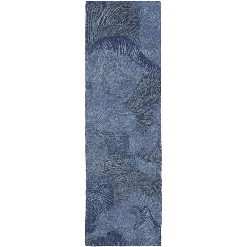 Derena Floral Handmade Area Rug, Runner 69 x 229 cm