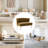 Euclid 47" Velvet 2-Seat Armless Loveseat-835275397