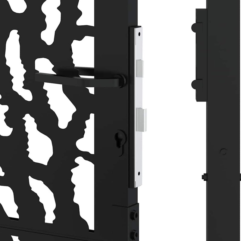 105 cm W Gate Fencing with 1 Panel(s) Included, 105 x 180 cm, Black