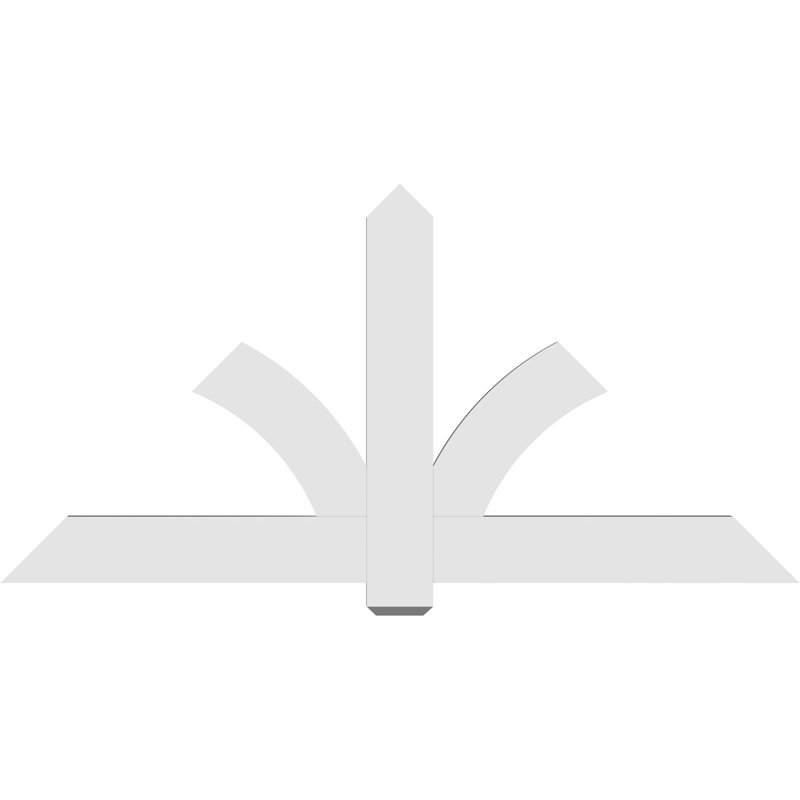 Support pour pignon en PVC Redmond, H 36 po x l 72 po (pas 12/12), P 2 po x F 6 po