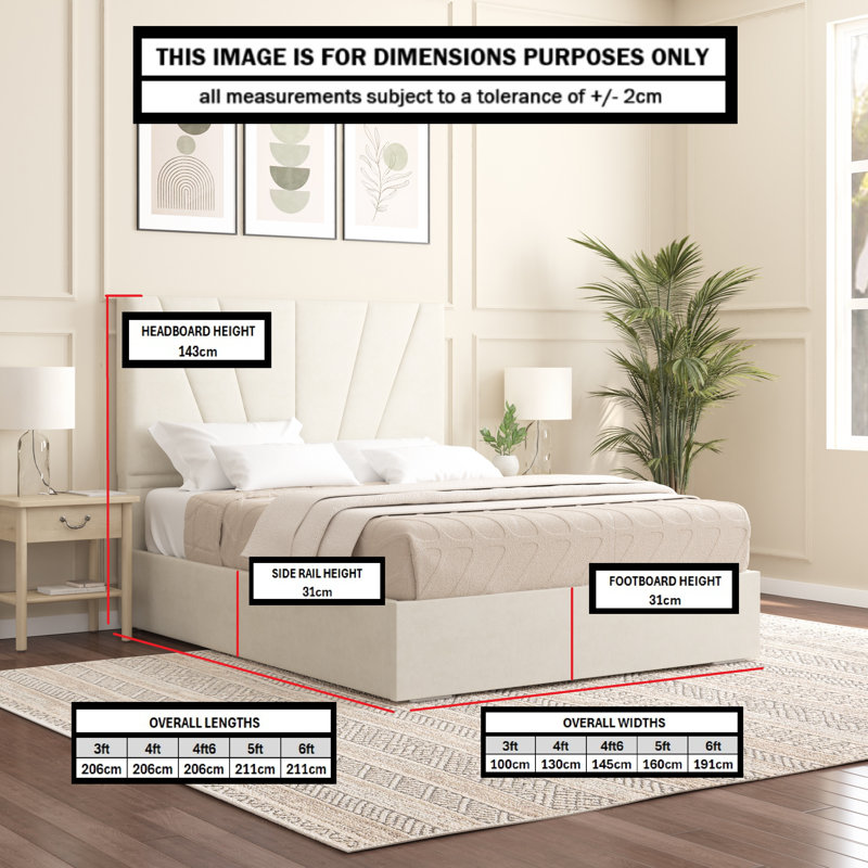 Alahnna Upholstered Bed Frame    , Turmeric, Super King (6')