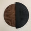 "Eclipse" Panneau mural décoratif en bois d'épinette bicolore - Accessoire mural décoratif