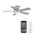 Odyssey 5- Blade Smart Flush Mount Ceiling Fan with Remote Control and LED Light Kit Included-55354984-57409107
