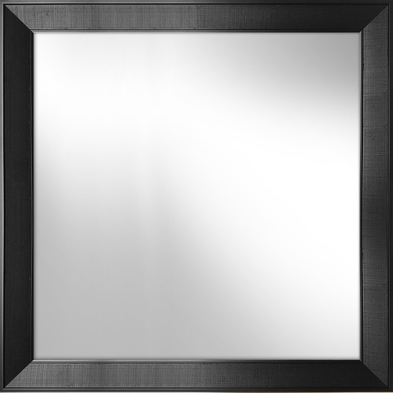 Raven Plastic Flat Leaning Mirror, Black