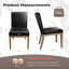Chaises de salle à manger rembourrées Modern, chaises de cuisine sans accoudoirs avec pieds en bois massif-1648667704